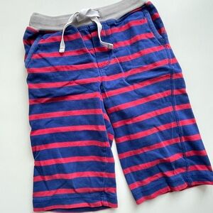 Mini Boden Striped Blue and Red Boys Shorts Size 6Y